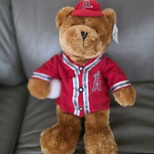 Red Baseball Teddy Bear